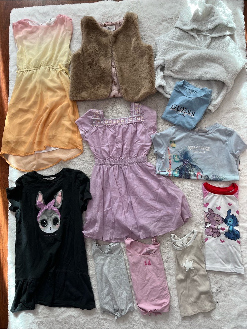Girl size 8-10 bundle 10 pieces | H&M, Guess+more | Dresses, Tops, Vest & Fleece